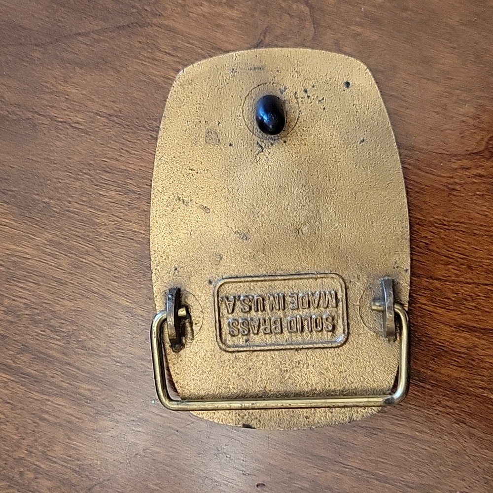 Vintage Brass Belt Buckle - Picture 3 of 4